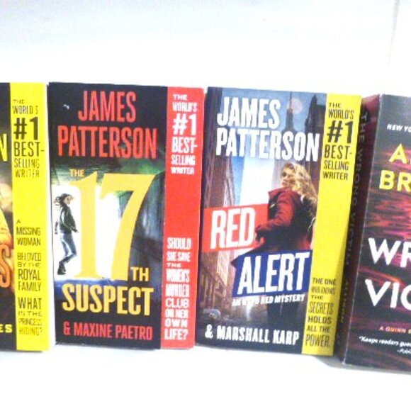 4 NOVELS 17th Street James Patterson PRINCESS Alert Wrong VICTIM Allison Brennan - Picture 8 of 8